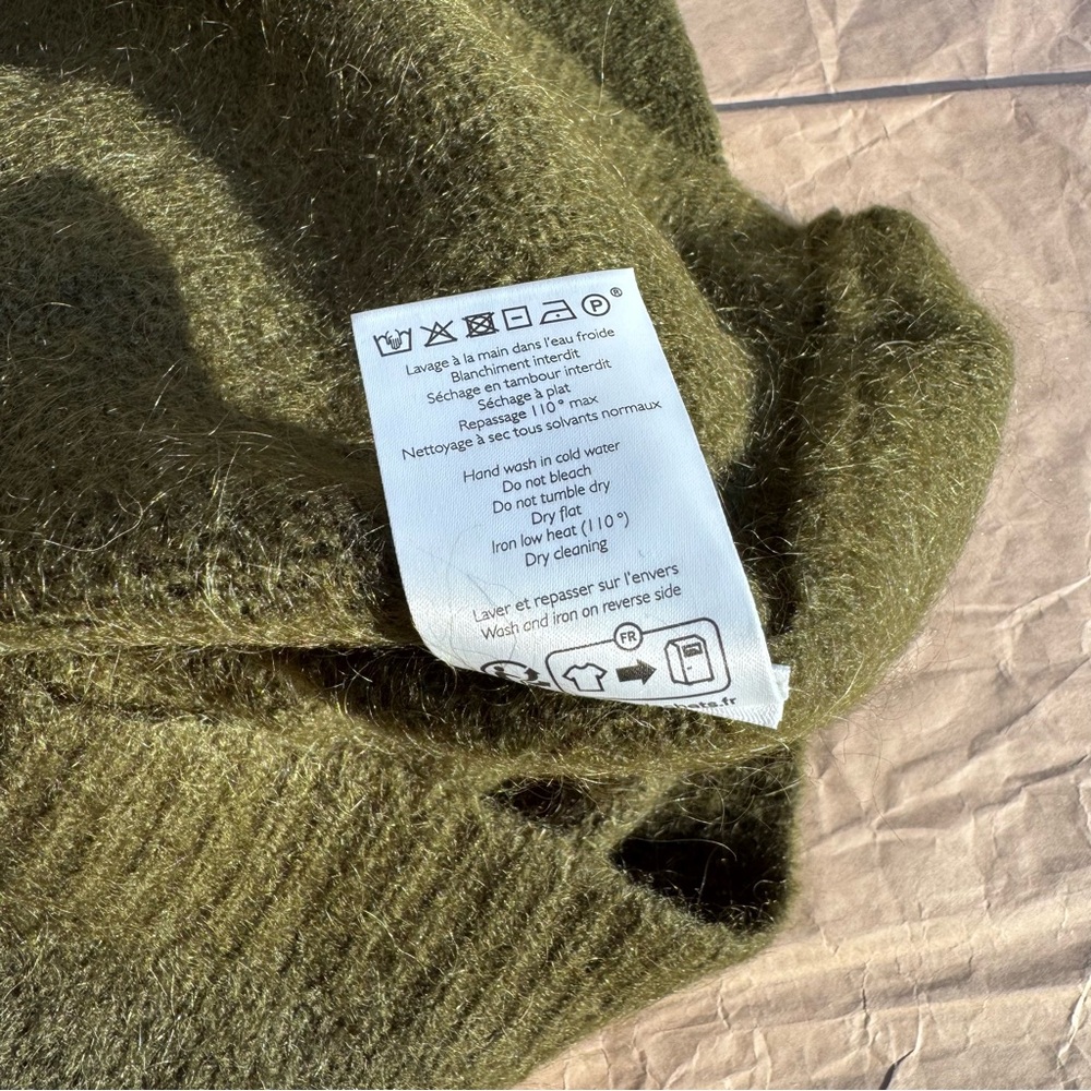 Sézane Stacy/Sezane Stacy Pull/Jumper/Sweater in Perfect Green, LNWT, Small - Picture 7 of 10